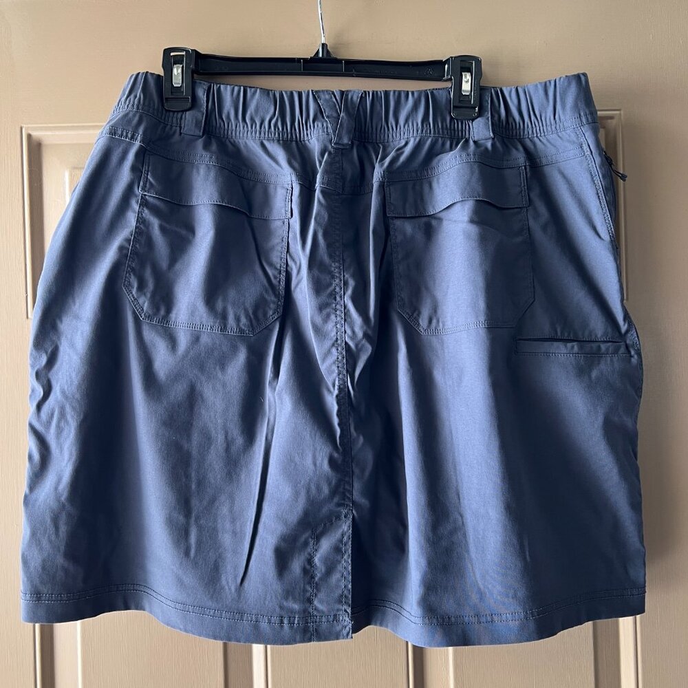 Duluth Dry on the Fly Skort Women’s 18 Blue Cargo Quick Dry Stretch - Picture 7 of 16